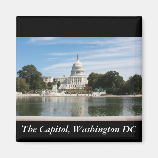 Het Capitool, Washington DC Magneet (Voorkant)