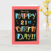 Het capricieuze 21ste (of Om het even welke Tijd) Kaart (Gele Bloem)