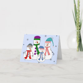 Het Capricieuze Art. van de Sneeuw van de Kinderen Feestdagen Kaart