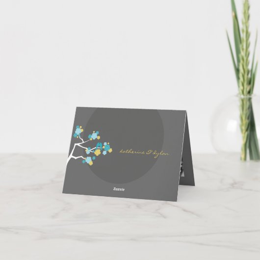 Het Capricieuze Huwelijk van de Bloesems en van de Bedankkaart (Achterkant)