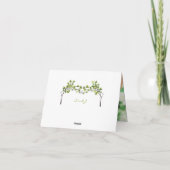 Het capricieuze Huwelijk van de Bomen van de Zomer Bedankkaart (Achterkant)