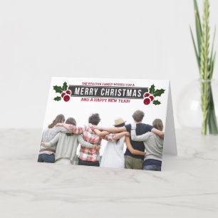 Het capricieuze Wenskaart van de Foto van de Feestdagen Kaart