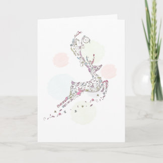 Het capricieuze Wenskaart van het Rendier Feestdagen Kaart