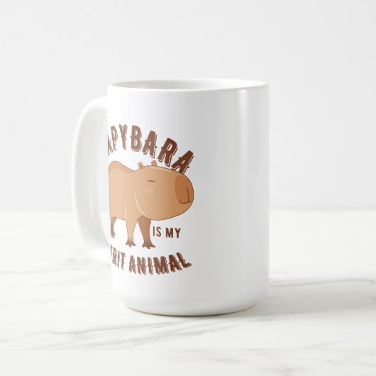 Het capybara is mijn geestesdier koffiemok (Voorkant links)