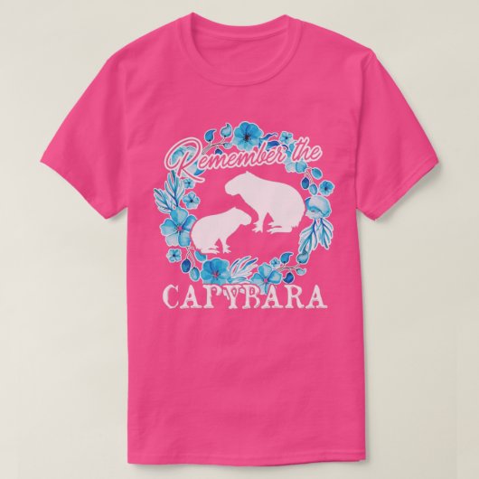Het Capybara Shirt (Design voorkant)