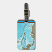 Het Caribisch gebied (kaart) Gepersonaliseerd Bagagelabel (Voorkant verticaal)