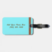 Het Caribisch gebied (kaart) Gepersonaliseerd Bagagelabel (Achterkant horizontaal)