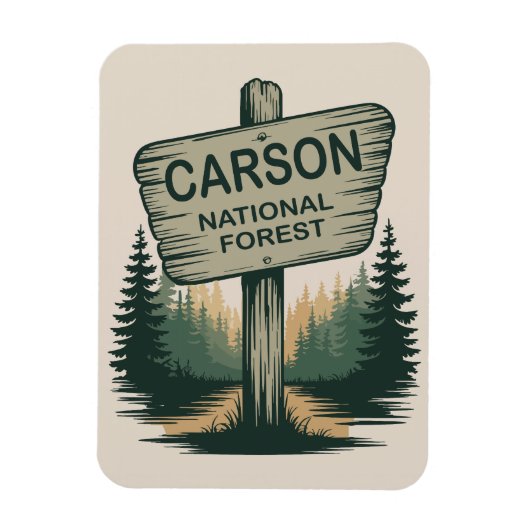 Het Carson National Forest in New Mexico Magneet (Verticaal)