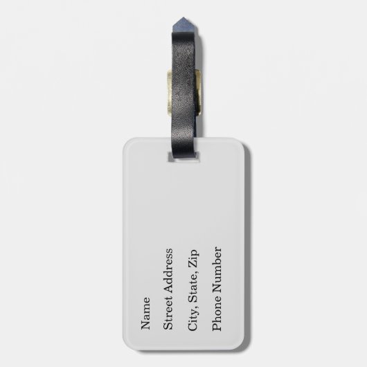 Het Cartoon Paard van de Trail Bagagelabel (Achterkant verticaal)