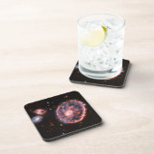 Het Cartwheel-sterrenstelsel en de bijbehorende st Bier Onderzetter (Rechterzijde)