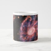 Het Cartwheel-sterrenstelsel en de bijbehorende st Grote Koffiekop (Voorkant)