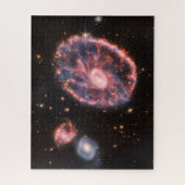 Het Cartwheel-sterrenstelsel en de bijbehorende st Legpuzzel (Verticaal)