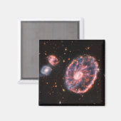 Het Cartwheel-sterrenstelsel en de bijbehorende st Magneet (Voorkant / Achterkant)