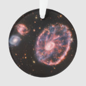 Het Cartwheel-sterrenstelsel en de bijbehorende st Ornament (voorkant)