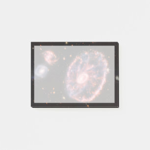 Het Cartwheel-sterrenstelsel en de bijbehorende st Post-it® Notes