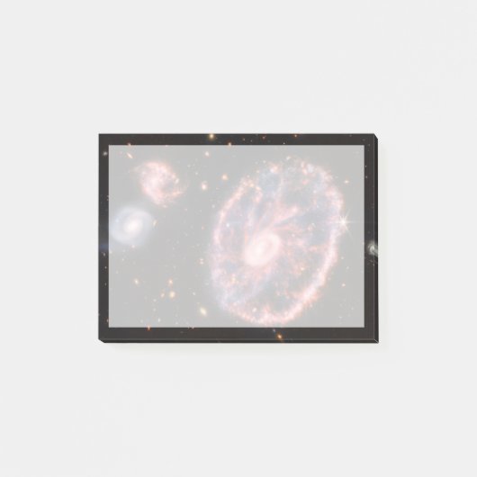 Het Cartwheel-sterrenstelsel en de bijbehorende st Post-it® Notes (Voorkant)