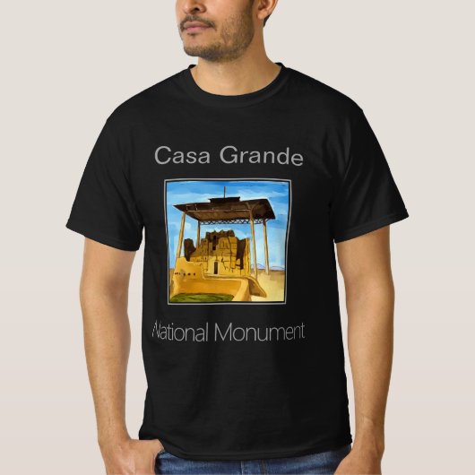 Het Casa Grande National Monument in Arizona T-shirt (Voorkant)