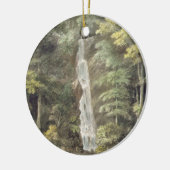 Het cascade-waterval in de tuinen van Hestercombe  Keramisch Ornament (Links)