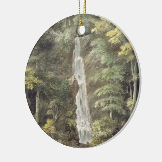 Het cascade-waterval in de tuinen van Hestercombe  Keramisch Ornament (Links)