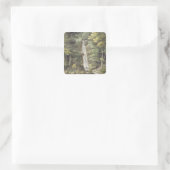 Het cascade-waterval in de tuinen van Hestercombe  Vierkante Sticker (Tas)