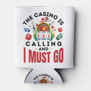 Het casino belt en ik moet een grappige gok maken. blikjeskoeler