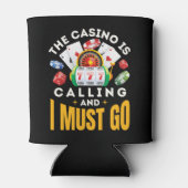 Het casino belt en ik moet gokken blikjeskoeler (Achterkant)