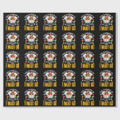 Het casino belt en ik moet gokken cadeaupapier (Vlak)