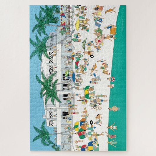 Het casino Lido Beach Legpuzzel (Verticaal)