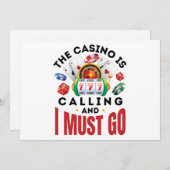 Het casino roept en ik moet naar de Funny Party. Kaart (Voorkant / Achterkant)