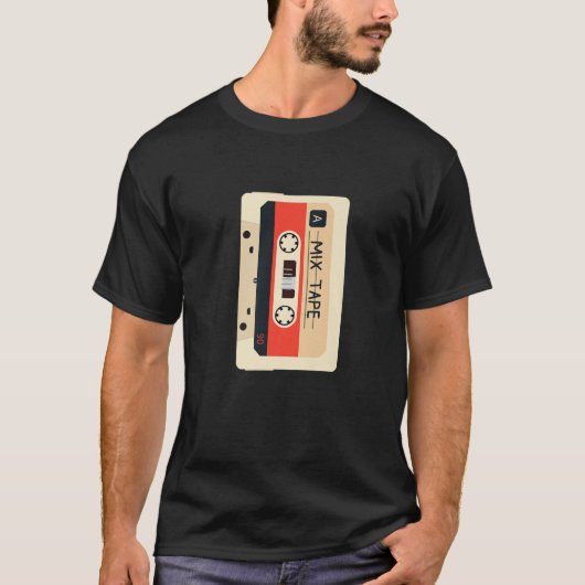 Het  Cassettebandje van de Muziek van de Mengeling T-shirt (Voorkant)