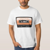 Het Cassettebandje van de Retro is nog steeds de w T-shirt (Voorkant)