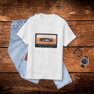 Het Cassettebandje van de Retro is nog steeds de w T-shirt