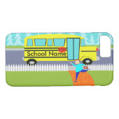 het Catching School Bus iPhone 7 Hoesje (Achterkant (Horizontaal))