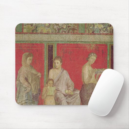 Het catechisme met een jong meisje dat leest muismat (Met muis)