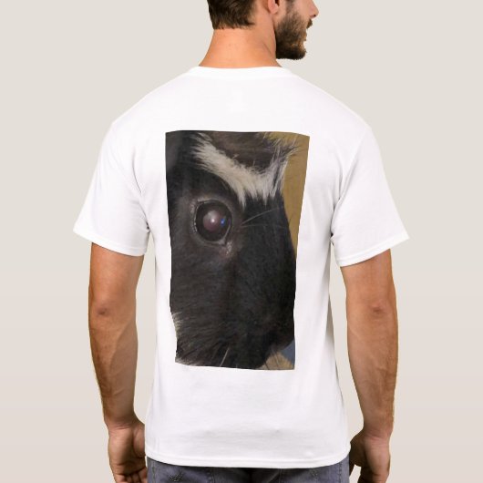Het cavia kijkt toe t-shirt (Achterkant)