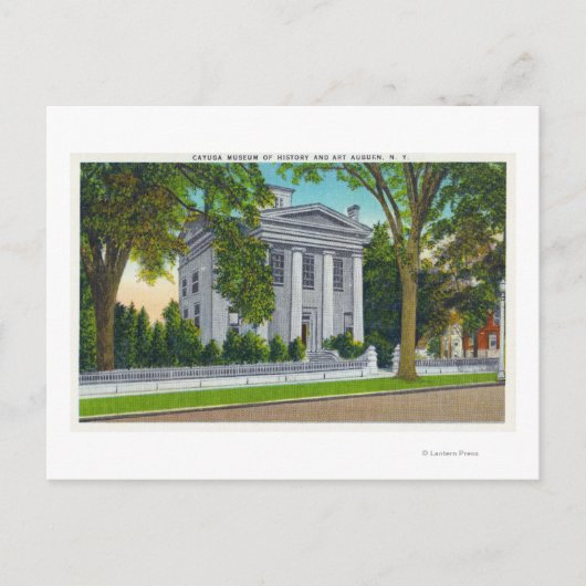 Het Cayuga-museum voor geschiedenis en kunst Briefkaart (Voorkant)