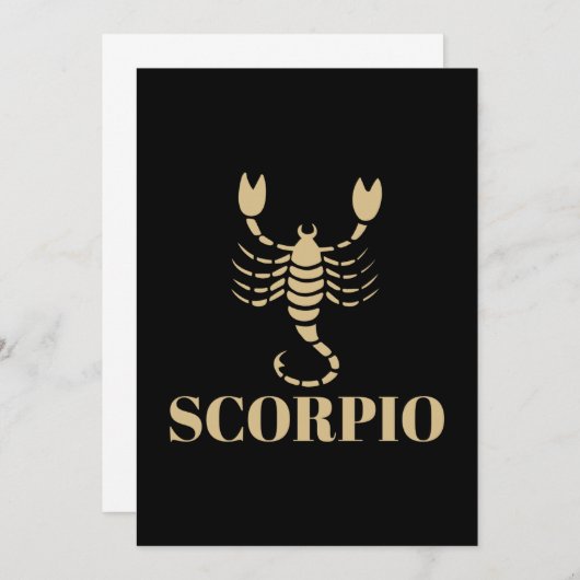 Het "Celestial Astrology Horoscope Scorpio"-teken (Voorkant / Achterkant)