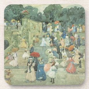 Het centrale park van Maurice Prendergast Bier Onderzetter