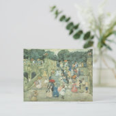 Het centrale park van Maurice Prendergast Briefkaart (Staand voorkant)