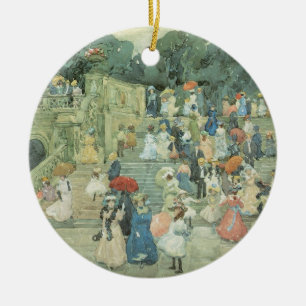 Het centrale park van Maurice Prendergast Keramisch Ornament