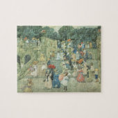 Het centrale park van Maurice Prendergast Legpuzzel (Horizontaal)
