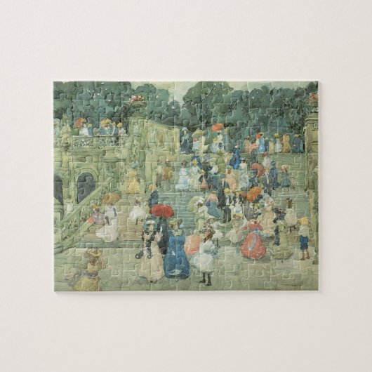 Het centrale park van Maurice Prendergast Legpuzzel (Horizontaal)