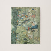Het centrale park van Maurice Prendergast Legpuzzel (Verticaal)