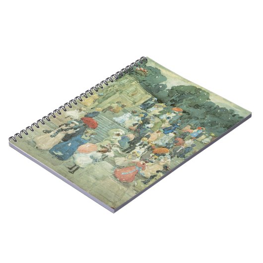 Het centrale park van Maurice Prendergast Notitieboek (Linkerzijde)