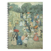 Het centrale park van Maurice Prendergast Notitieboek (Voorkant)