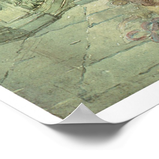 Het centrale park van Maurice Prendergast Poster (Hoek)