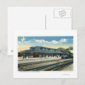 Het centrale station van Maine Briefkaart (Voorkant / Achterkant)