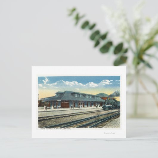 Het centrale station van Maine Briefkaart (Staand voorkant)