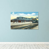 Het centrale station van Maine Canvas Afdruk (Insitu (Houten vloer))