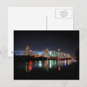 Het centrum Austin Texas Night Skyline 2 Briefkaart (Voorkant / Achterkant)